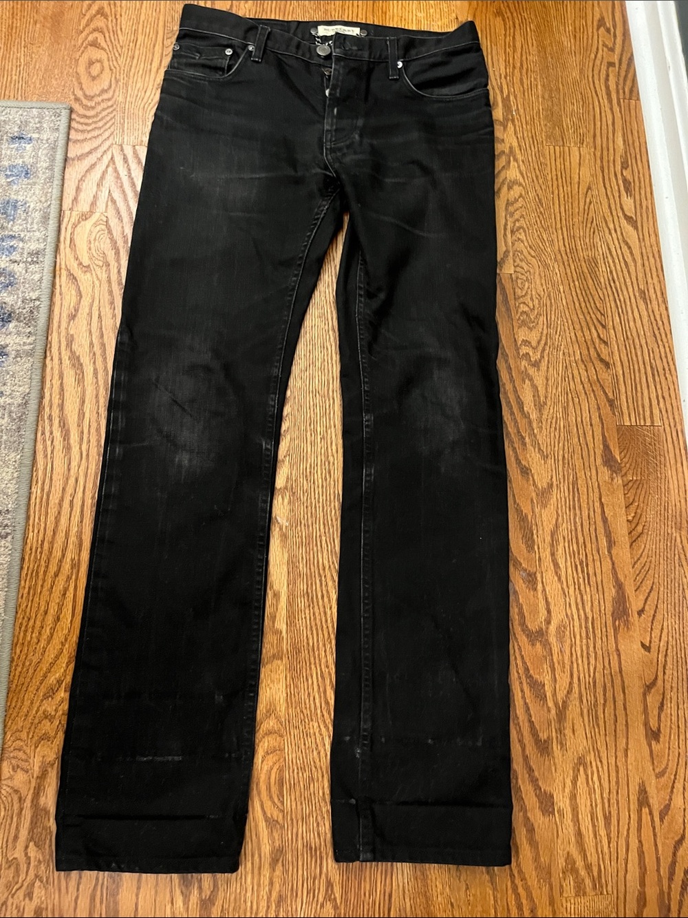 Burberry London Distressed Black Jeans 30R